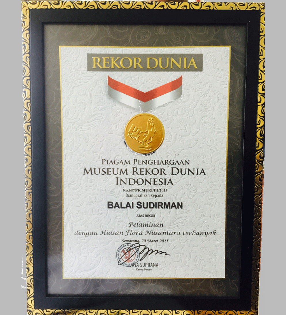 penghargaan pelaminan balai sudirman